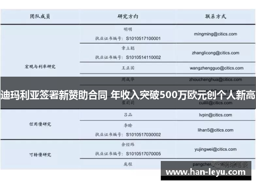迪玛利亚签署新赞助合同 年收入突破500万欧元创个人新高